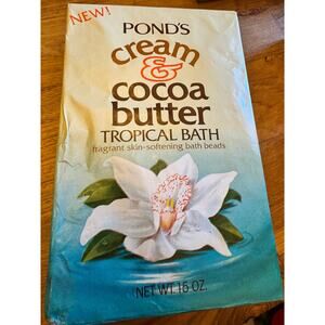 Vintage Pond's Cream & Cocoa Butter Bath Beads NOS